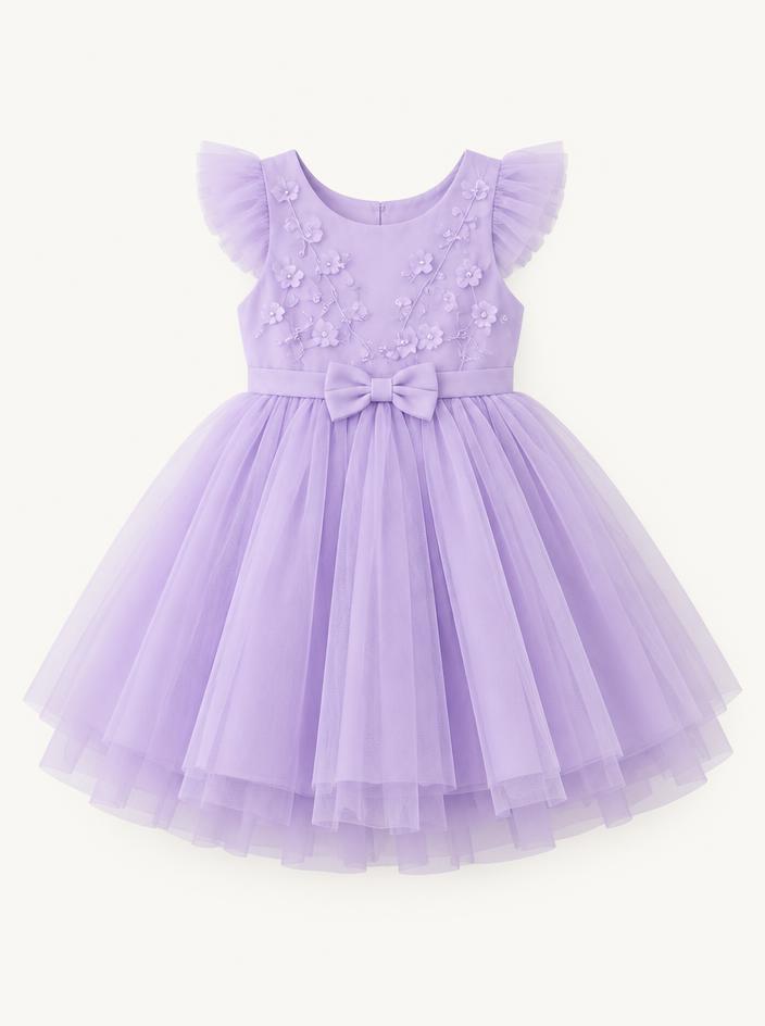 Lavender Tulle Party Dress