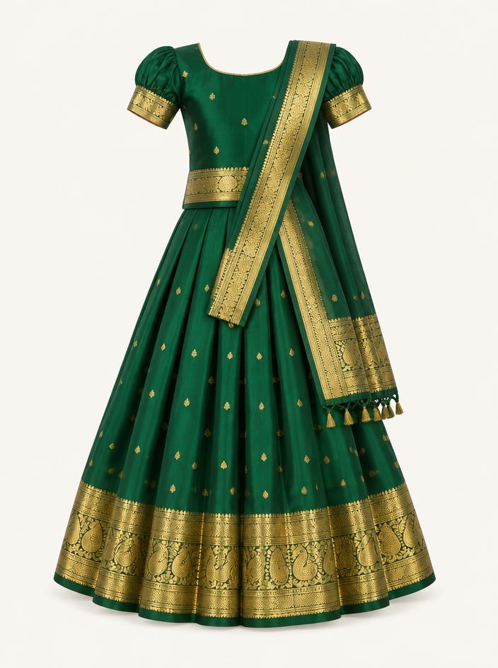 Kids Pattu Half Saree